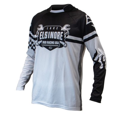 Maillot Bud Racing Lake Elsionre Noir Blanc 