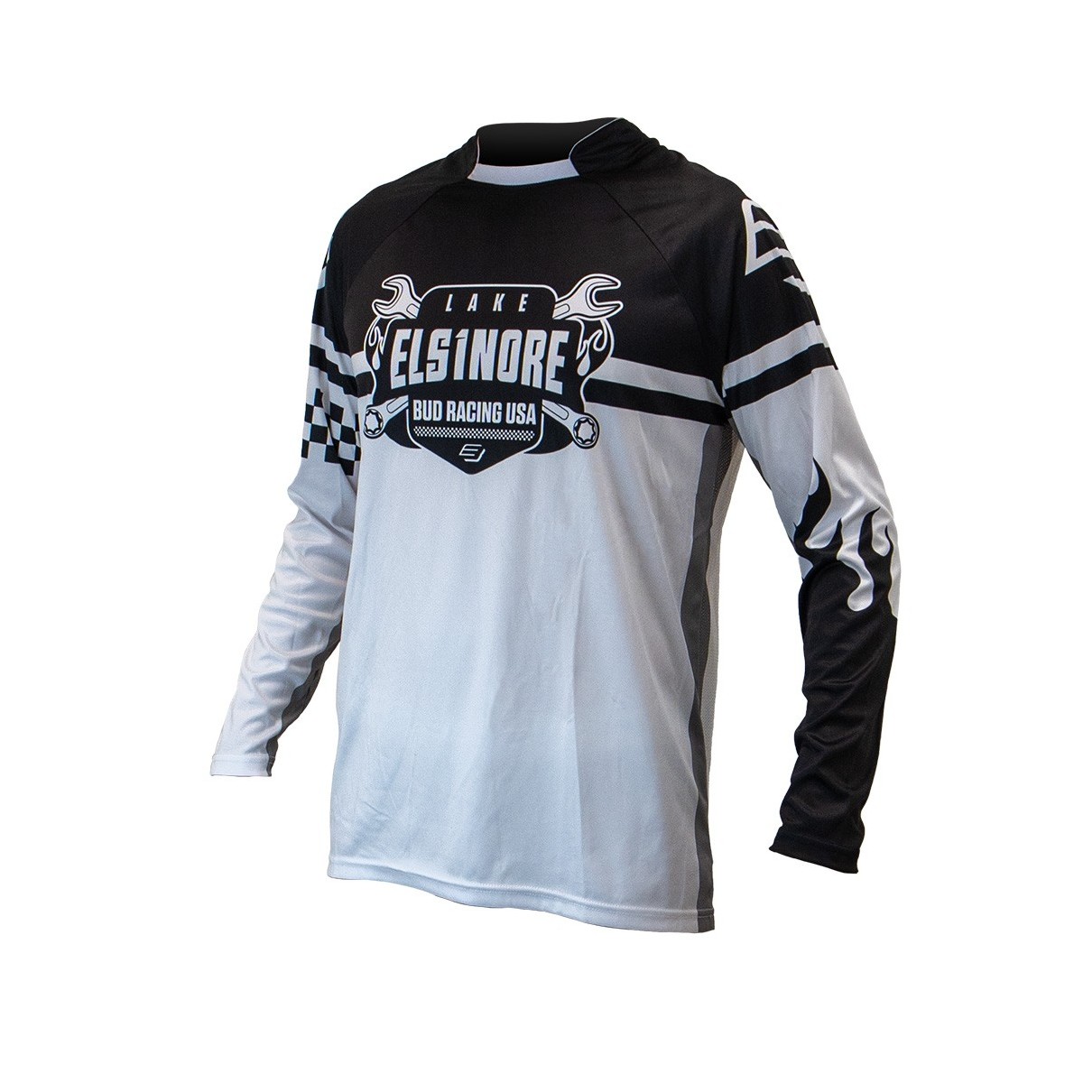 Maillot Enfant Bud Racing Lake Elsinore Noir Blanc 