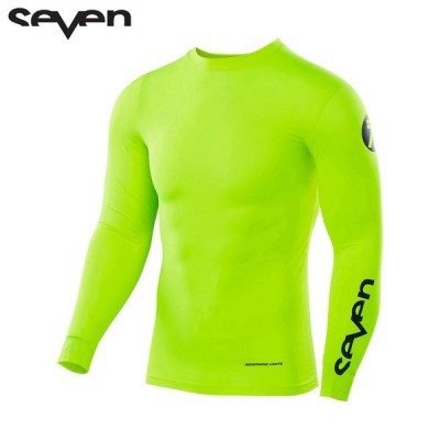 Maillot Seven Zero Blade Compression Jaune Fluo 