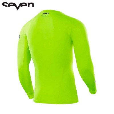 Maillot Seven Zero Blade Compression Jaune Fluo 