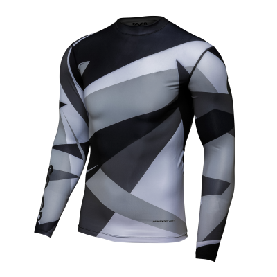 Maillot Seven Zero Battleship Compression Gris Noir 