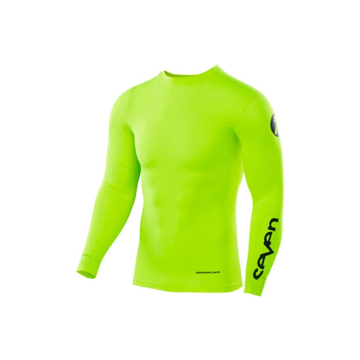 Maillot Enfant Seven Zero Blade Compression Jaune Fluo 