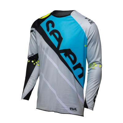 Maillot Seven Rival Militant Jersey Bleu/Gris clair 