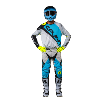 Maillot Seven Rival Militant Jersey Bleu/Gris clair 