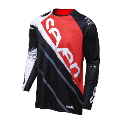 Maillot Seven Rival Militant Jersey Rouge/Noir 