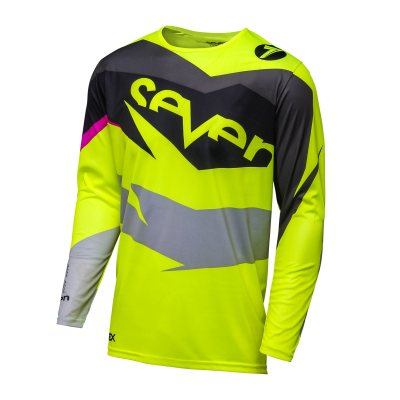 Maillot Seven Annex Ignite Jersey Noir/ Jaune Fluo 