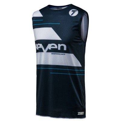 Maillot Seven Zero Odyssey Over Blanc Bleu Marine 