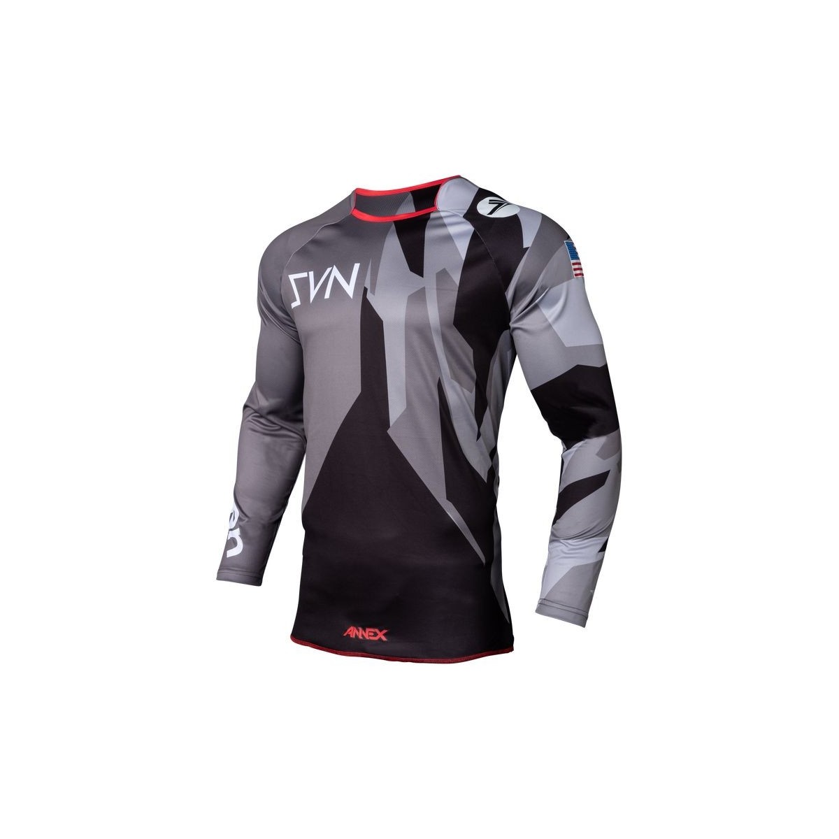 Maillot Seven Annex Bortz Noir Gris 