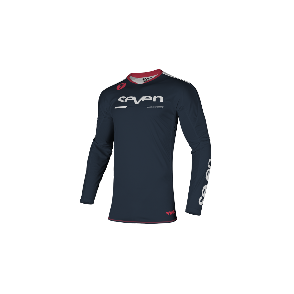 Maillot Seven Rival Rampart Blanc Bleu 