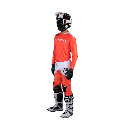 Maillot Seven Rival Rampart Rouge Fluo 