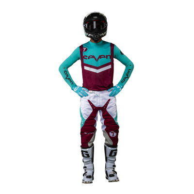 Pantalon Seven Zero Flite Bordeaux/Bleu turquoise 