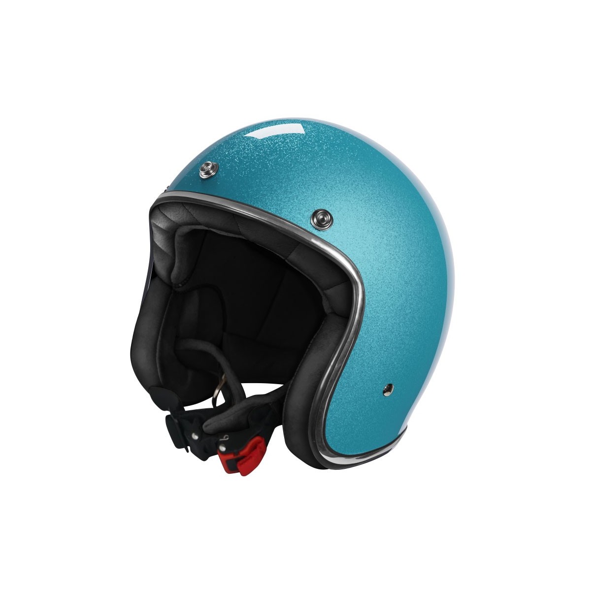 Casque Stormer Quartz Paillettes Turquoise Brillant 