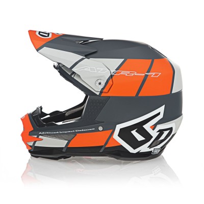 Casque 6D ATR-1 Shear Orange Gris Noir 