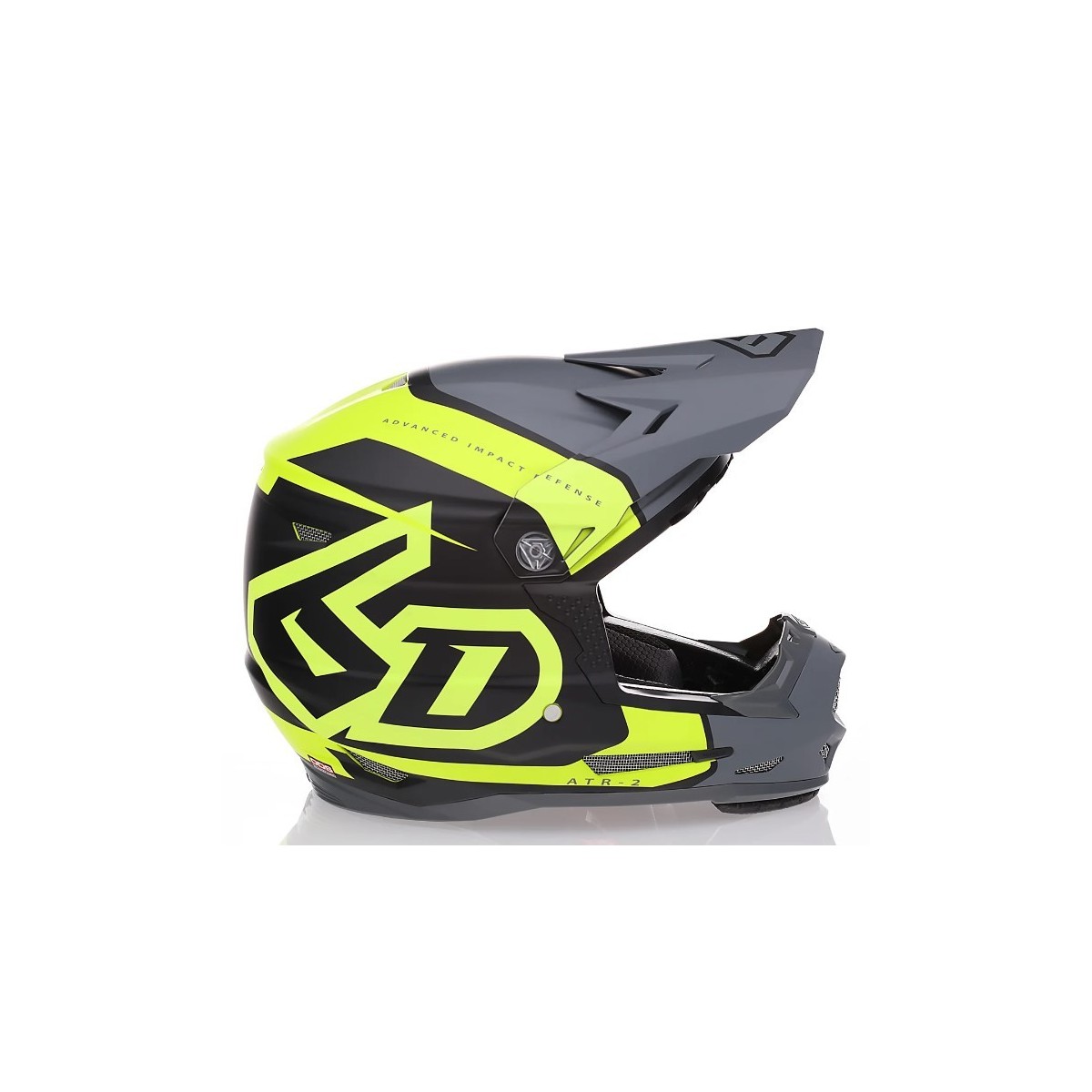 Casque Enfant 6D ATR-2 Torque Jaune Fluo Mat 