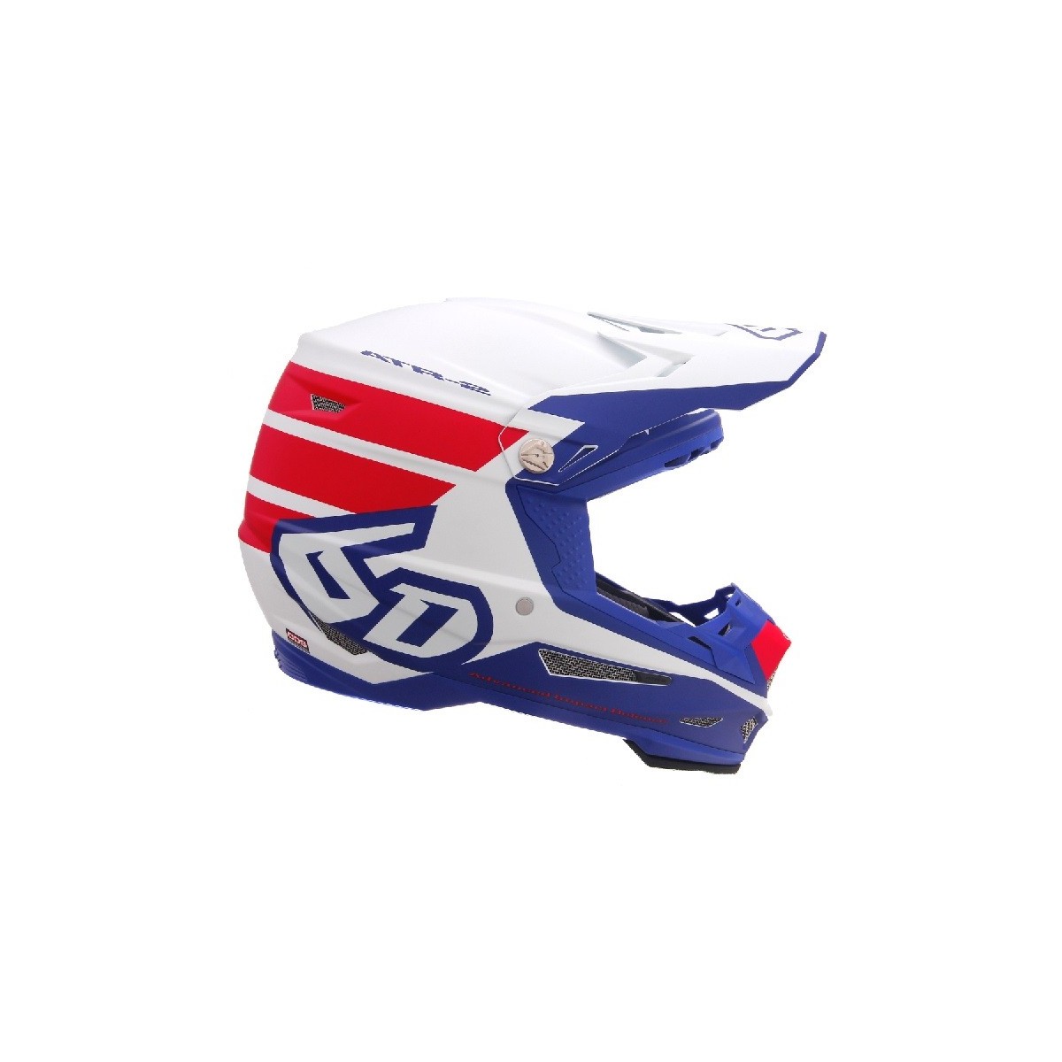 Casque 6D ATR-2 Stripe Rouge Blanc 