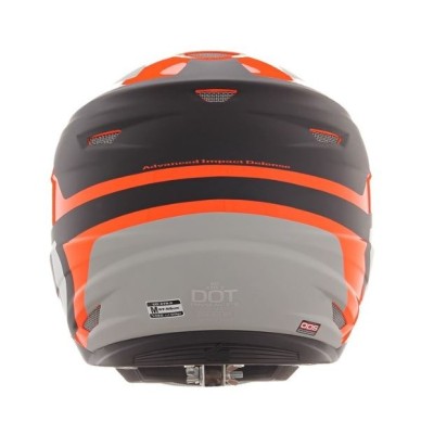 Casque 6D ATR-2 Helo Orange Gris 