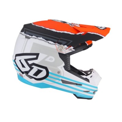 Casque 6D ATR-2 Danger Boy Orange Bleu 