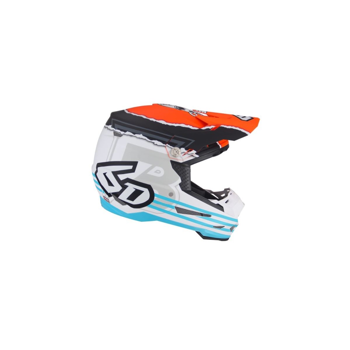 Casque 6D ATR-2 Danger Boy Orange Bleu 