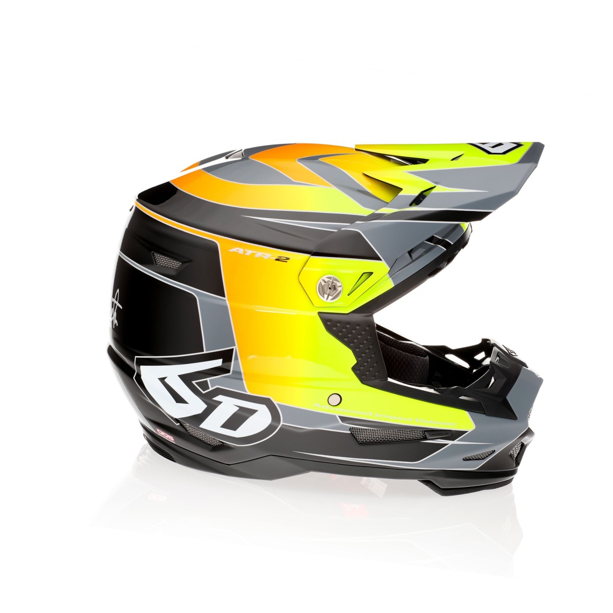 Casque 6D ATR-2 Impact Jaune Orange 