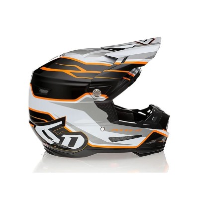 Casque 6D ATR-2 Phase Blanc Orange 