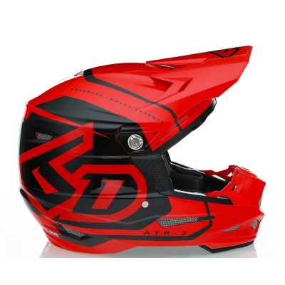 Casque 6D ATR-2 Torque Rouge Brillant 