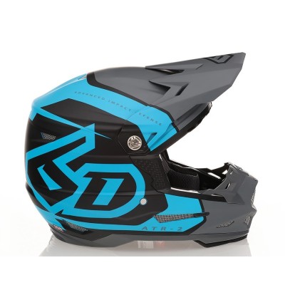 Casque 6D ATR-2 Torque Cyan Gris Mat 