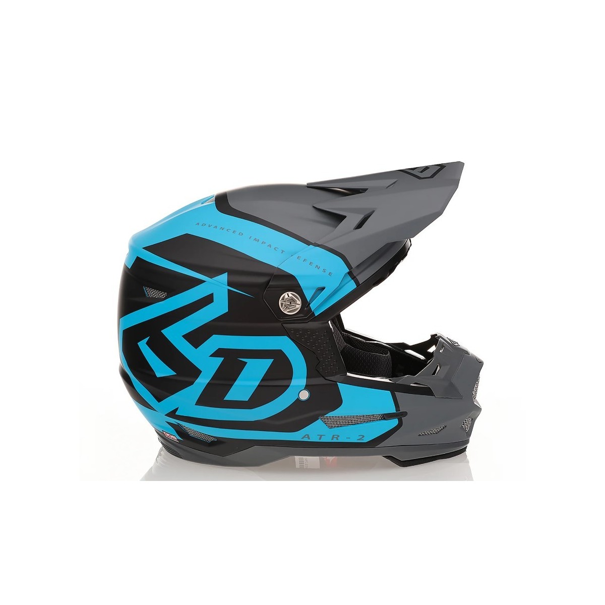 Casque 6D ATR-2 Torque Cyan Gris Mat 