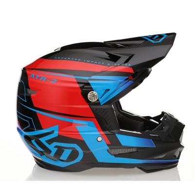 Casque 6D ATR-2 Mach Rouge Noir Bleu 