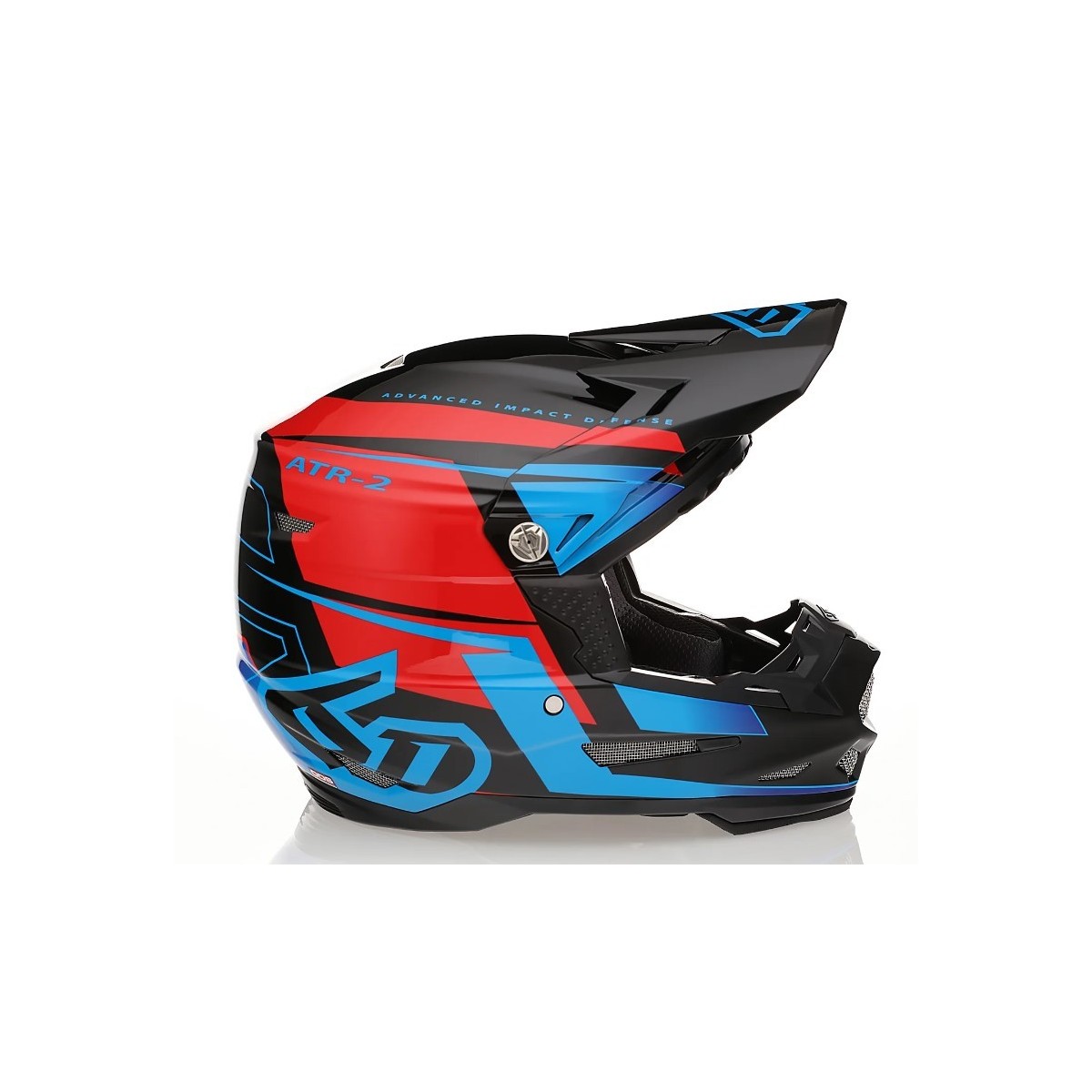 Casque 6D ATR-2 Mach Rouge Noir Bleu 