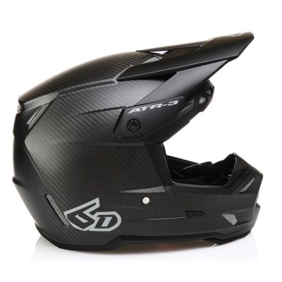 Casque 6D ATR-3 Solid Noir Matt Carbone 