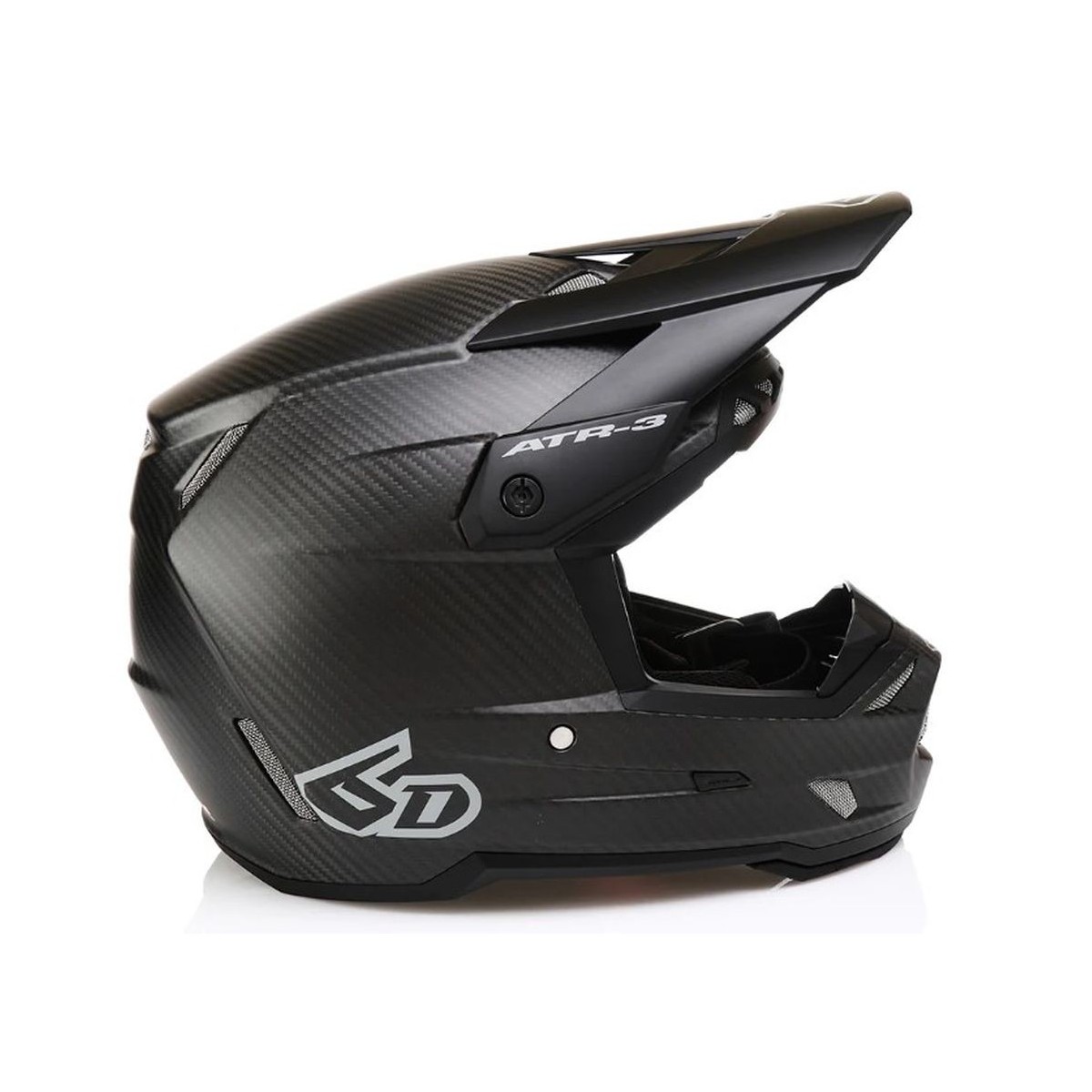 Casque 6D ATR-3 Solid Noir Matt Carbone 