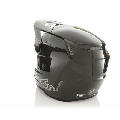 Casque 6D ATR-3 Solid Noir Brillant Carbone 