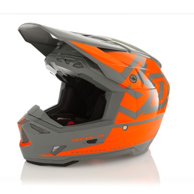 Casque 6D ATR-3 Hex Orange Fluo Brillant 