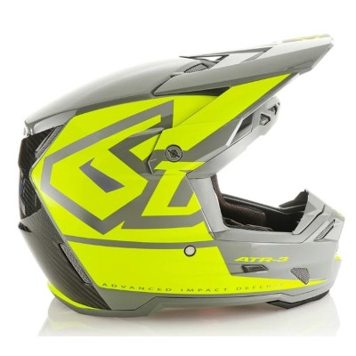 Casque 6D ATR-3 Hex Jaune Fluo Brillant 