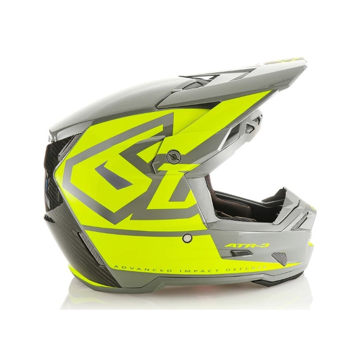 Casque 6D ATR-3 Hex Jaune Fluo Brillant 