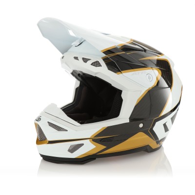 Casque 6D ATR-3 Wave Or Blanc Brillant 