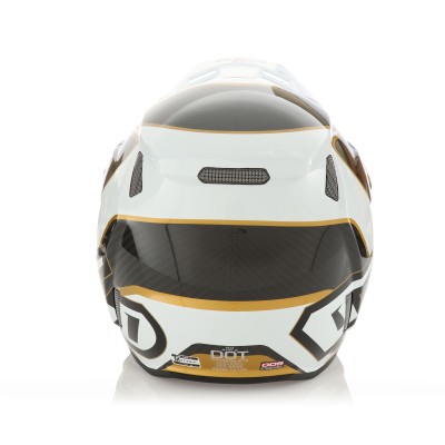 Casque 6D ATR-3 Wave Or Blanc Brillant 