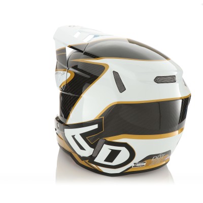 Casque 6D ATR-3 Wave Or Blanc Brillant 