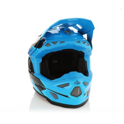 Casque 6D ATR-3 Wave Cyan Bleu Violet Brillant 