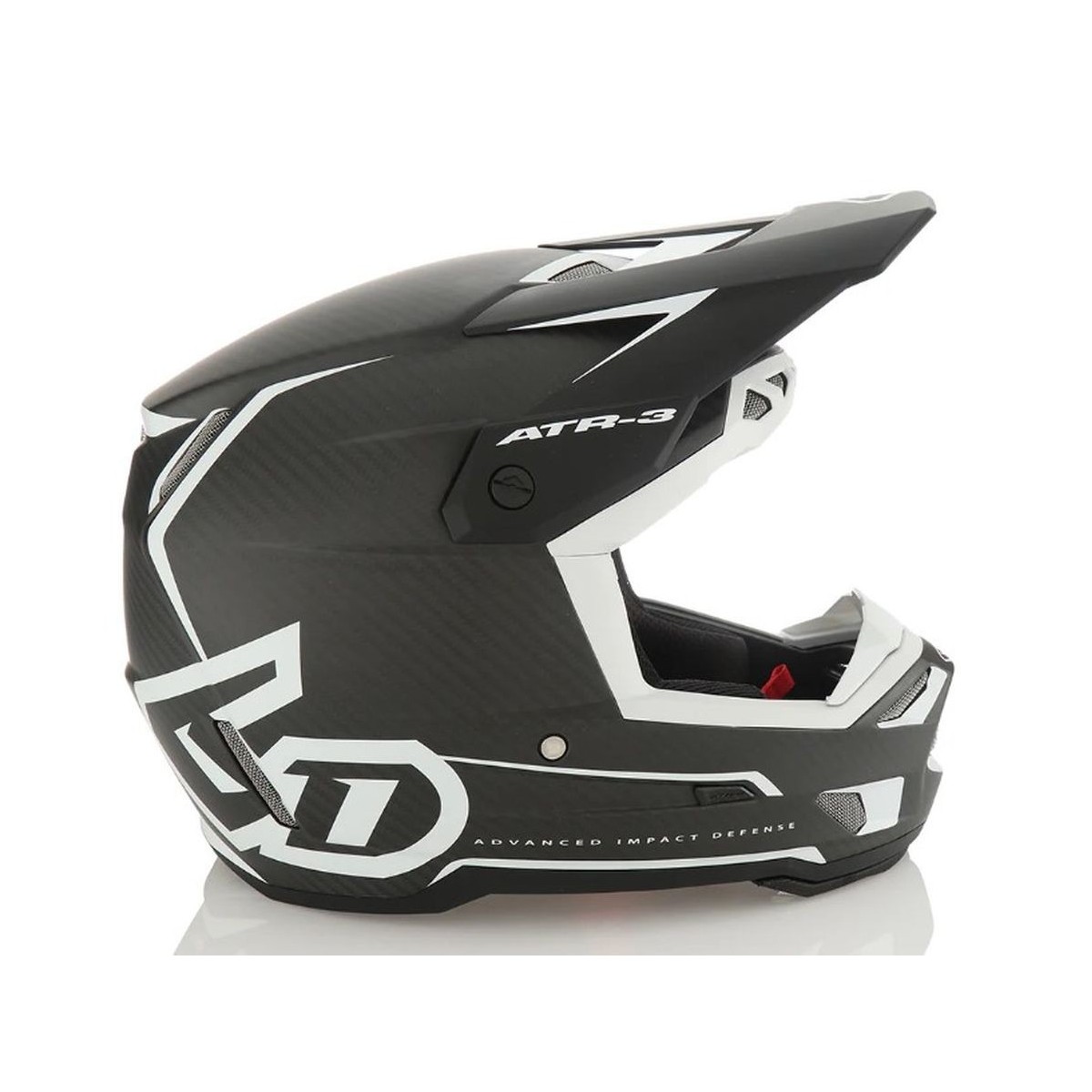 Casque 6D ATR-3 Nova Blanc Matt Carbone 