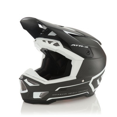 Casque 6D ATR-3 Nova Blanc Matt Carbone 