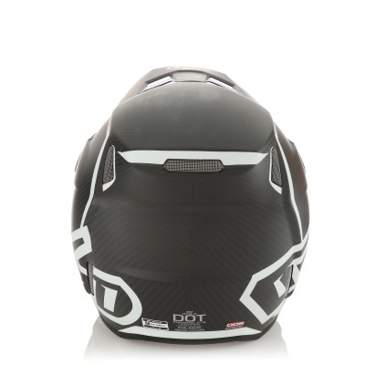 Casque 6D ATR-3 Nova Blanc Matt Carbone 