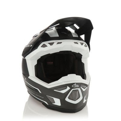 Casque 6D ATR-3 Nova Blanc Matt Carbone 