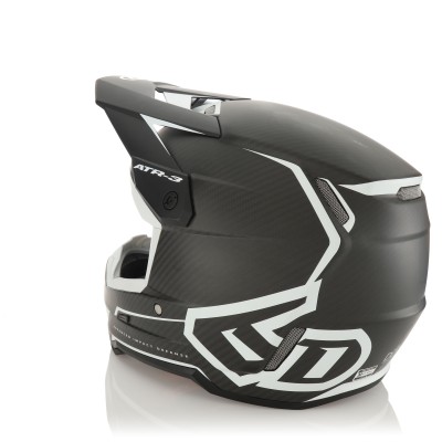 Casque 6D ATR-3 Nova Blanc Matt Carbone 