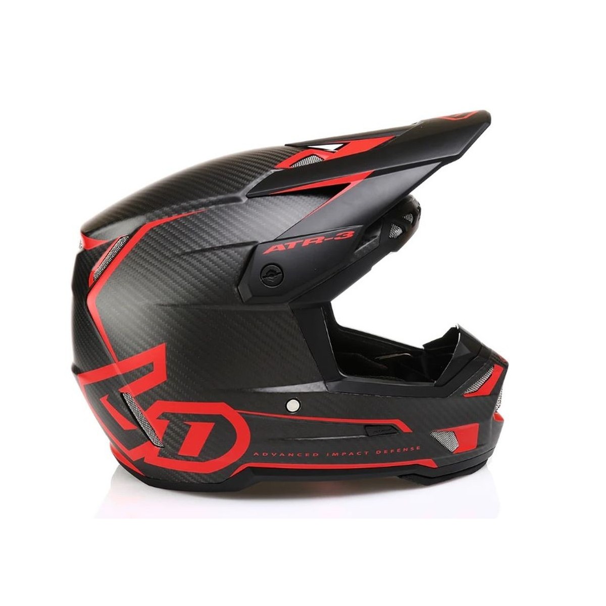 Casque 6D ATR-3 Nova Rouge Matt Carbone 