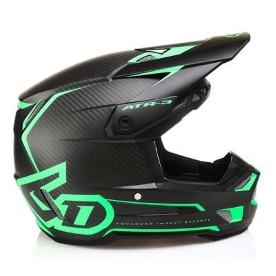 Casque 6D ATR-3 Nova Vert Matt Carbone 