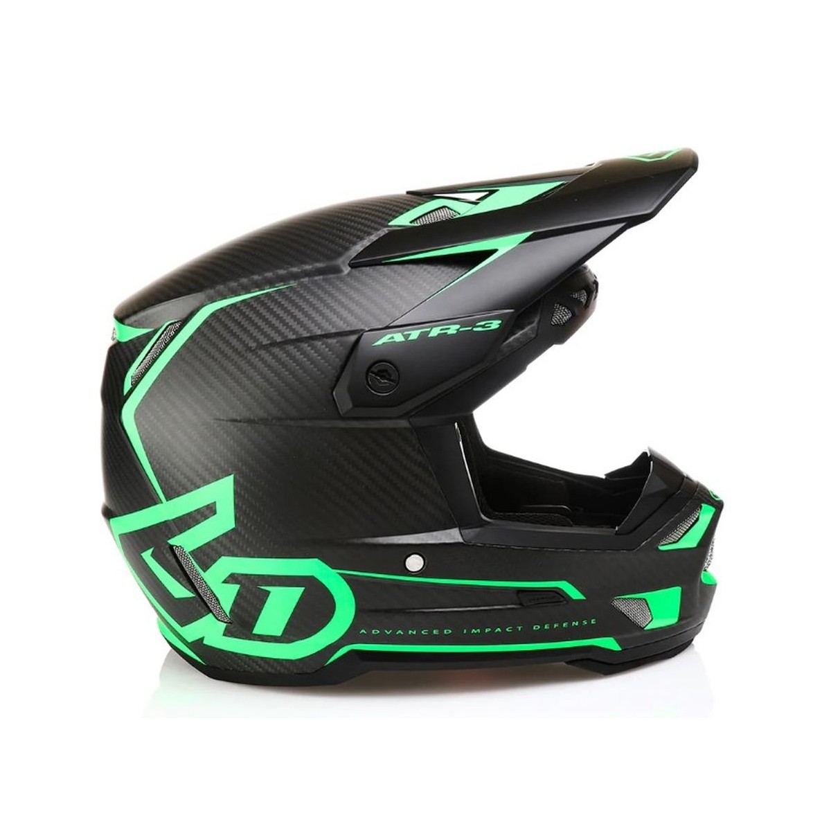 Casque 6D ATR-3 Nova Vert Matt Carbone 