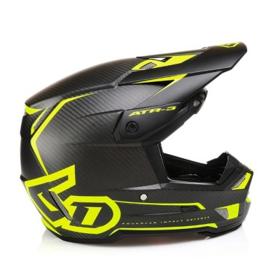 Casque 6D ATR-3 Nova Jaune Matt Carbone 