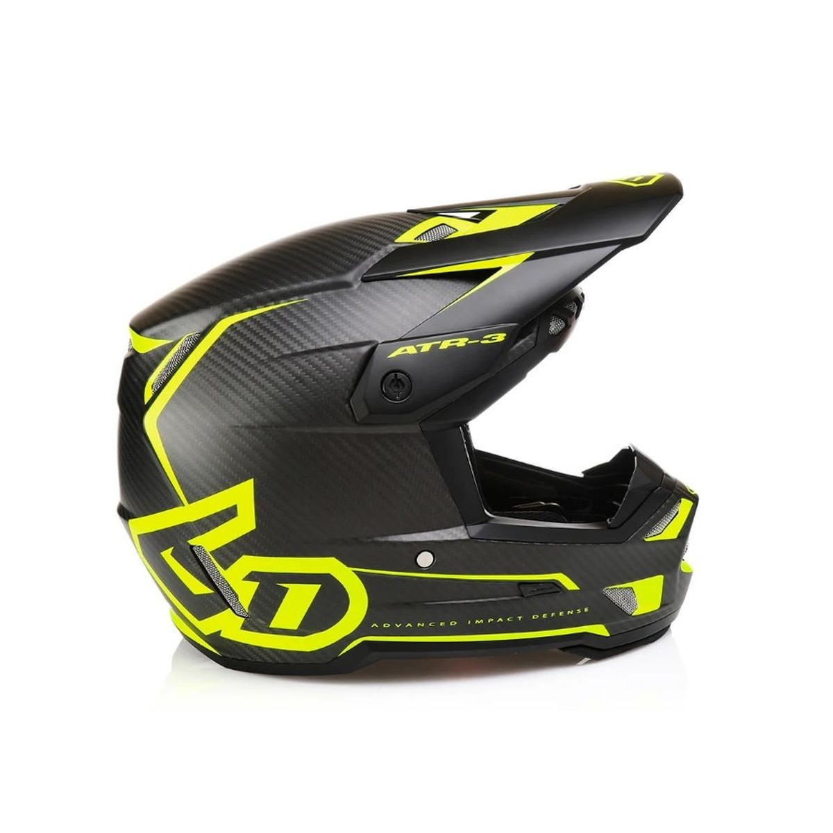Casque 6D ATR-3 Nova Jaune Matt Carbone 
