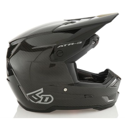 Casque enfant 6D ATR-3 Solid Noir Brillant 